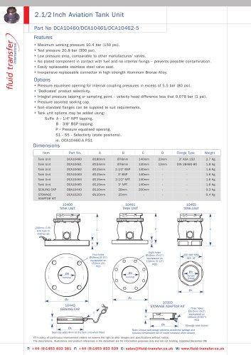 Inch Aviation Tank Unit