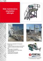 Side maintenance stepladder left/right