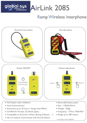AirLink 2085 Ramp Wireless Interphone