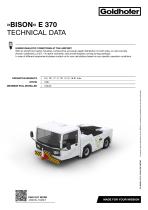 »BISON« E 370 TECHNICAL DATA