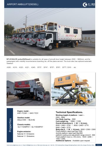 Tianyi Self-propelled ambulift WTJ5100JCR (2025)