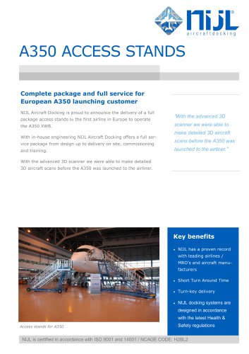 NIJL A350  Access stands