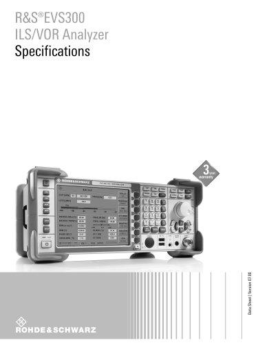 R&S®EVS300 ILS/VOR Analyzer