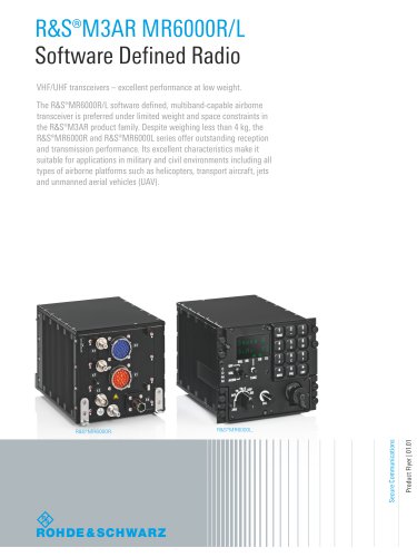 R&S®M3AR MR6000R/L