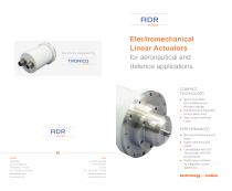 Electromechanical Linear Actuators for aeronautical and defence applications