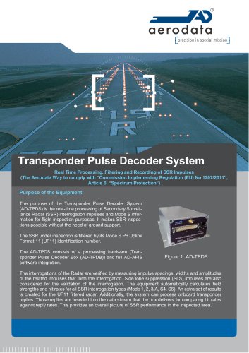 Transponder Pulse Decoder System