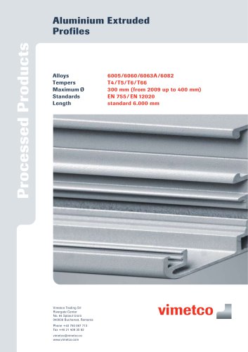 Aluminium Extruded  Profiles