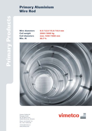 Primary Aluminium  Wire Rod