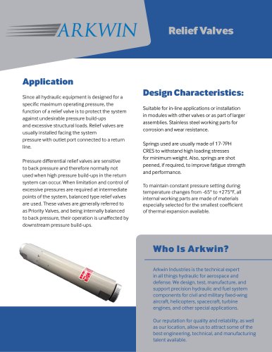 Relief Valves