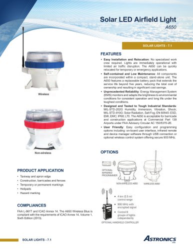 Solar LED Airfield Light A650