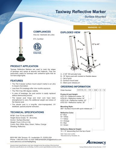 Taxiway Reflective Marker