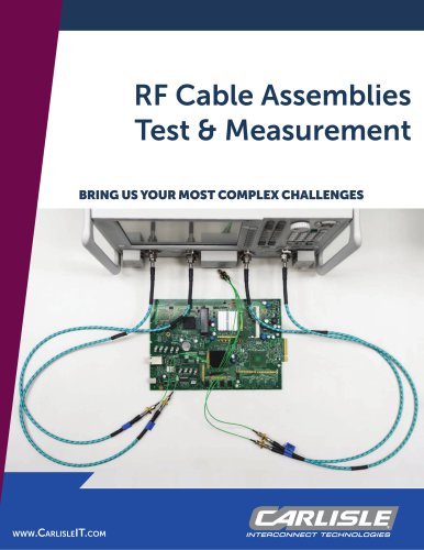 RF Cable Assemblies Test & Measurement