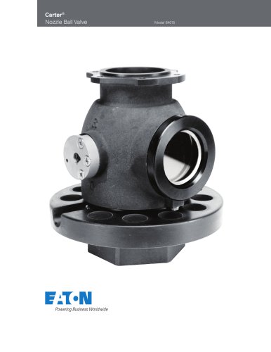 Carter ® Nozzle Ball Valve