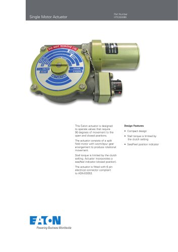 Single Motor Actuator HTE200066