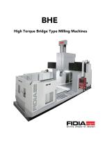 BHE High Torque Bridge Type Milling Machines