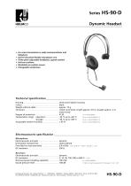 Series HS-90-D Dynamic Headset