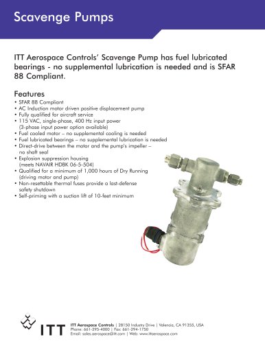 Scavenge Pumps