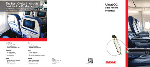 UltraLOC&trade; Seat Recline Systems
