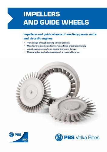 PBS Castings IMPELLERS GUIDE WHEELS