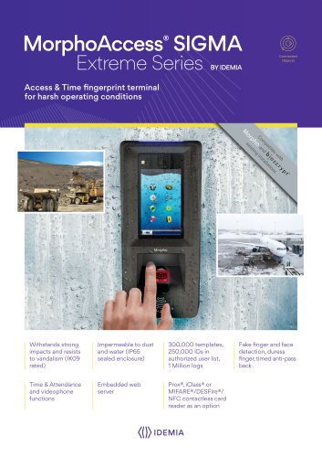 MorphoAccess® Sigma Extreme Series