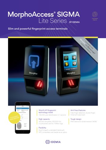 MorphoAccess® Sigma Lite Series