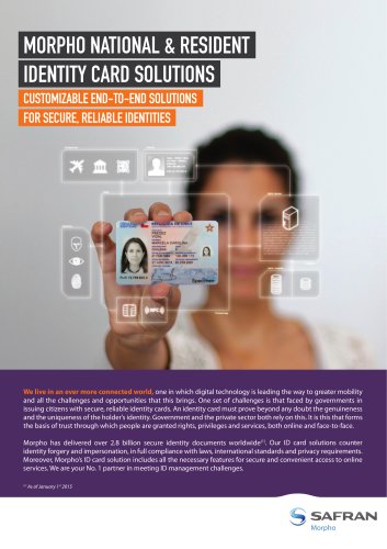 MorphoPersoSafran - national & resident identity cards solutions