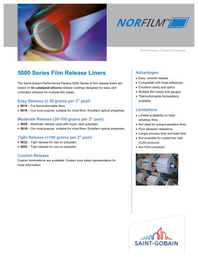 5000 Series Film Release Liners