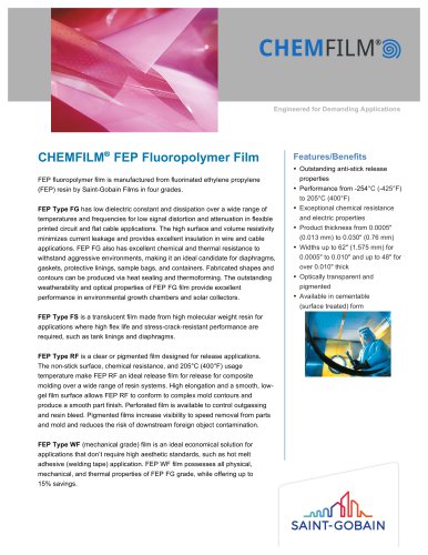 CHEMFILM® FEP Fluoropolymer Film