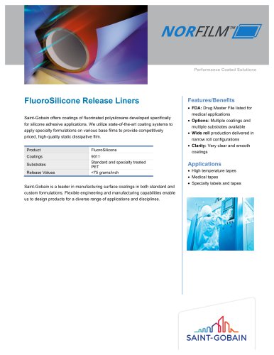 FluoroSilicone Release Liners