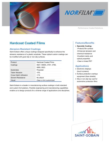 Hardcoat Coated Films