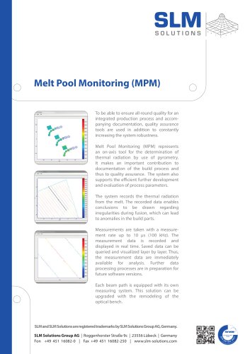 Melt Pool Monitoring (MPM)