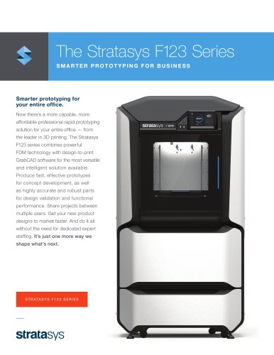 The Stratasys F123 Series