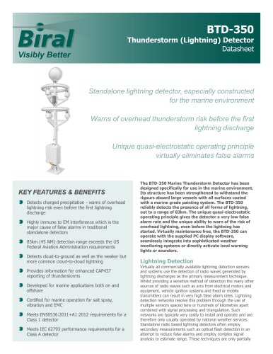 BTD-350 Thunderstorm (Lighning) Detector