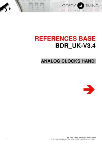 Analog clock HANDI® reference base