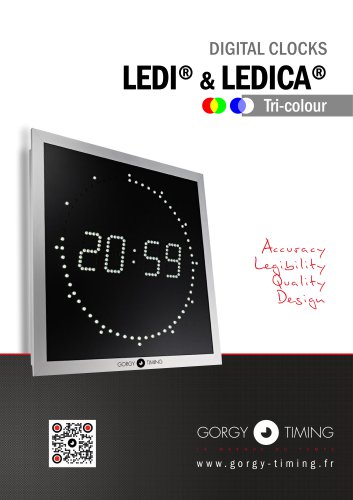 DIGITAL CLOCKS LEDI® & LEDICA®