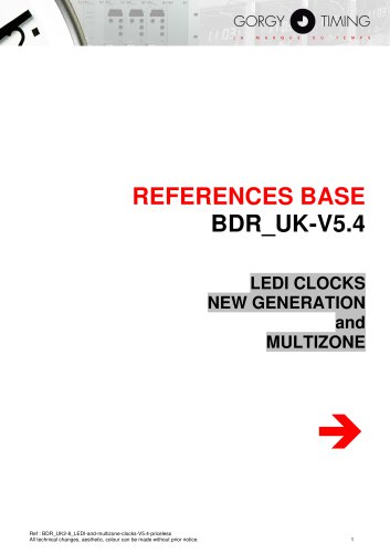 Digital clocks LEDI® - references base