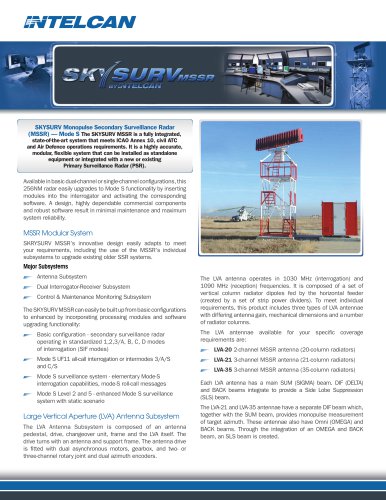 SKYSURV Monopulse Secondary Surveillance Radar (MSSR)