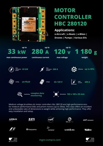 33 kW MOTOR CONTROLLER HBC 280120