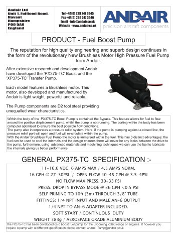 Fuel Boost Pump