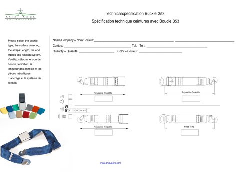 Technical specification Buckle 353