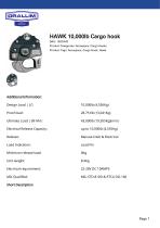 HAWK 10,000lb Cargo hook