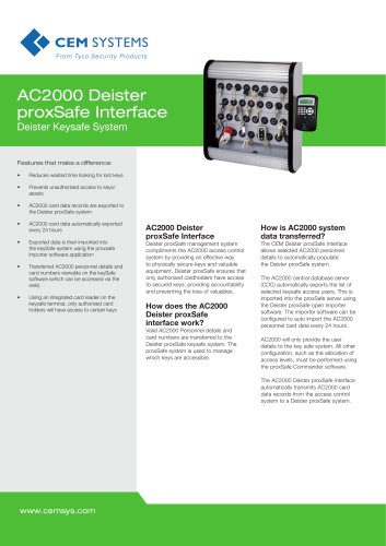 AC2000 Deister proxSafe Interface