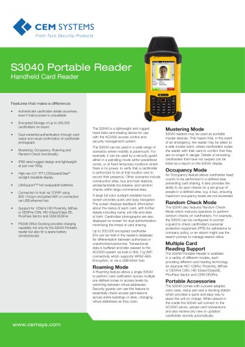 S3040 Portable Reader