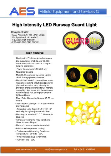 Elevated LED Runway Guard Light