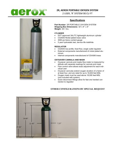 2R Portable oxygen system