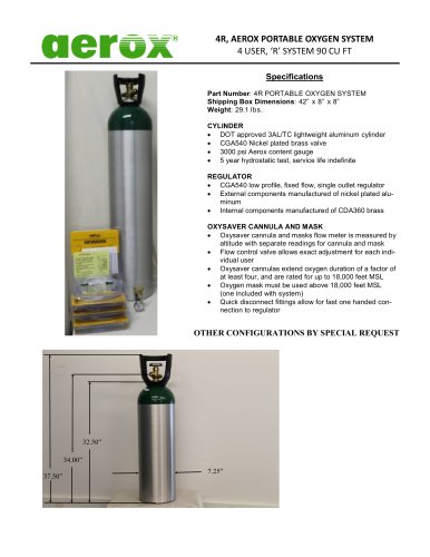 4R Portable oxygen system