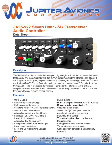 Data Sheet JA95-xx2