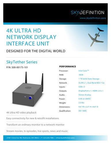 4K/Ultra HD NETWORK DISPLAY INTERFACE UNIT