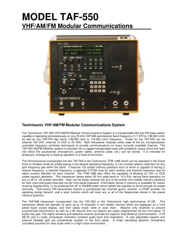 MODEL TAF-550