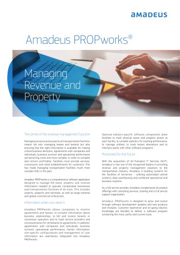 Amadeus PROPworks®